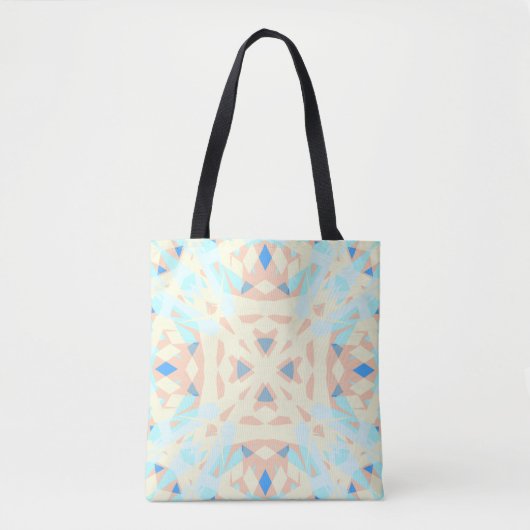 Blauwe gele pasteipastei tote bag (Voorkant)