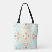 Blauwe gele  pasteipastei tote bag (Achterkant)