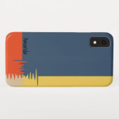 Blauwe gele rode crème -  Case-Mate iPhone case (Achterkant (horizontaal))