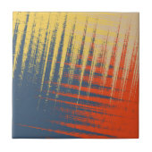 Blauwe gele rode crème tegeltje (Voorkant)