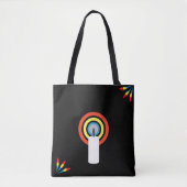 Blauwe, Gele & Rode Kaarsenvlam Tote Bag (Voorkant)