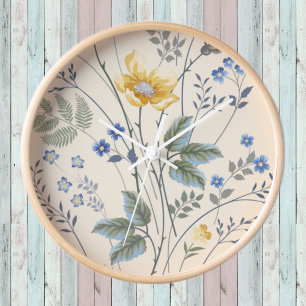 Blauwe & Gele Wilde Bloemen 