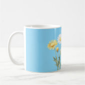 Blauwe Gele Witte Bloemen Koffiemok (Links)