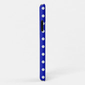 blauwe gele witte stippen gepersonaliseerd Case-Mate iPhone case (Achterkant/rechts)