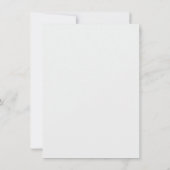 Blauwe gelilies. Aantekening van de ventilator Aankondiging (Achterkant)