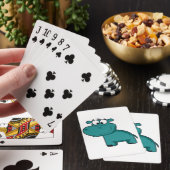 Blauwe Gelukkige Nijlpaard Speelkaarten (Insitu)