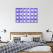 Blauwe Gem Art Structuur Canvas Afdruk (Insitu (Slaapkamer))