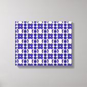 Blauwe Gem Art Structuur Canvas Afdruk (Voorkant)
