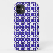 Blauwe Gem Art Structuur Case-Mate iPhone Case (Achterkant)