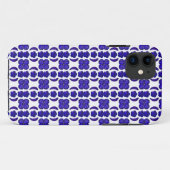 Blauwe Gem Art Structuur Case-Mate iPhone Case (Achterkant (horizontaal))