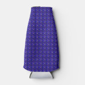 Blauwe Gem Art Structuur Flesjeskoeler (Voorkant)