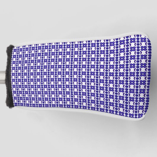 Blauwe Gem Art Structuur Golfheadcover (Voorkant)