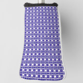 Blauwe Gem Art Structuur Golfheadcover (Draai 90)