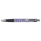 Blauwe Gem Art Structuur Pen (Achterkant)