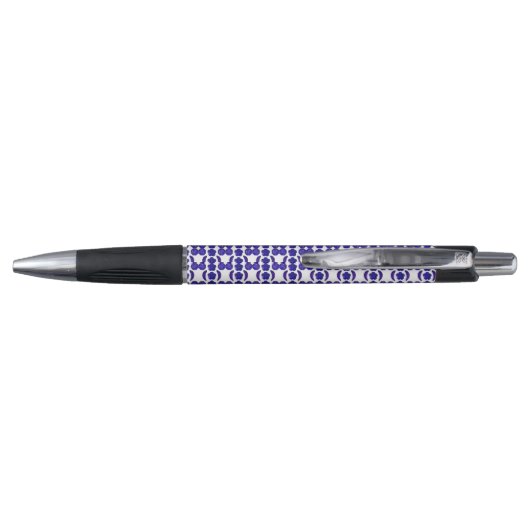 Blauwe Gem Art Structuur Pen (Achterkant)
