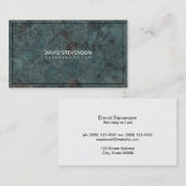 Blauwe gemarmerde steen Achtergrond Visitekaartje (Voorkant / Achterkant)
