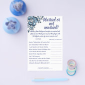 BLAUWE GEMARREERDE OF NIET-GEMERKTE KAMERKAART FLYER (Enkel)