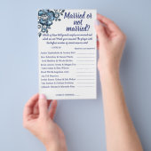 BLAUWE GEMARREERDE OF NIET-GEMERKTE KAMERKAART FLYER (Hand)