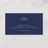 Blauwe gember potten aardewerk elegante interieur  visitekaartje (Achterkant)