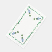 Blauwe gemberpotten Pot Topiaire Wijnstok  Servet (Hoek)