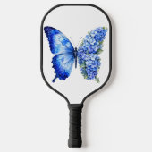 BLAUWE GEMORFDE B LOEMVLINDER PICKLEBALL PADDLE (Achterkant)