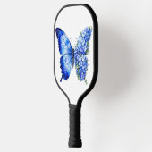 BLAUWE GEMORFDE B LOEMVLINDER PICKLEBALL PADDLE (Links)