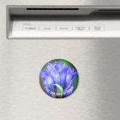 Blauwe Gentiaan Bloem Persoonlijk Magneet (Insitu (Vaatwasser))