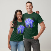 Blauwe Gentiaan Bloem Persoonlijk T-shirt (Unisex)