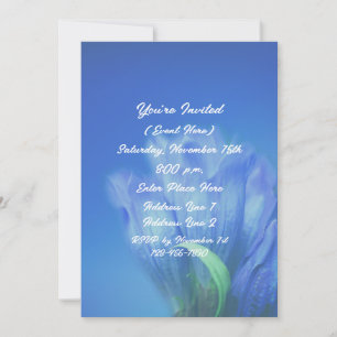 Blauwe Gentiaan Bloemfeest Kaart