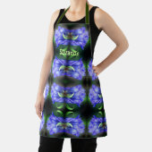 Blauwe Gentiaanse Bloemkunst gepersonaliseerd Schort (Insitu)