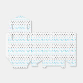 Blauwe geometrie bedankdoosjes (Uitgevouwen)