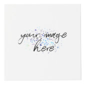 Blauwe geometrie kubus (Rechts)