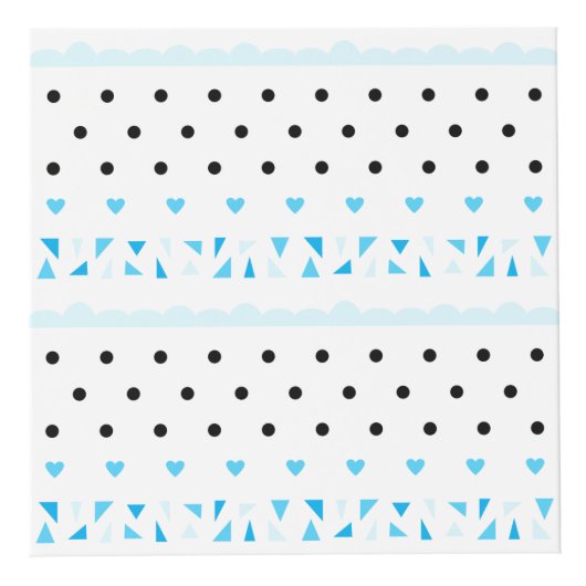 Blauwe geometrie kubus (Voorkant)