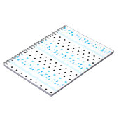 Blauwe geometrie notitieboek (Linkerzijde)
