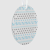 Blauwe geometrie ornament (voorkant)