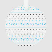 Blauwe geometrie ornament (achterkant)