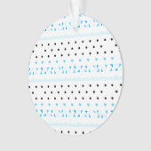 Blauwe geometrie ornament (voorkant)