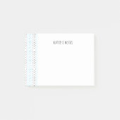 Blauwe geometrie post-it® notes (Voorkant)