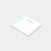 Blauwe geometrie post-it® notes (Schuin)
