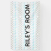 Blauwe geometrie spandoek (Verticaal)