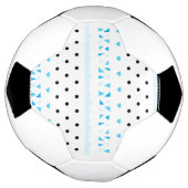 Blauwe geometrie voetbal (Gedraaid)