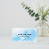 Blauwe Geometrische Achtergrond Visitekaartje (Staand voorkant)