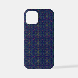 Blauwe Geometrische Gele Ovalen Telefoonhoes iPhone 12 Mini Hoesje