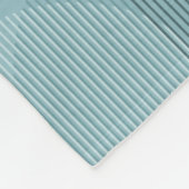 Blauwe geometrische golven fleece deken (Hoek)