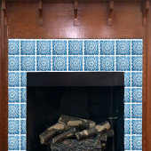 Blauwe Geometrische Keramische tegel Tegeltje