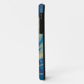 Blauwe geometrische kleurrijke Abstracte golven Case-Mate iPhone Case (Achterkant/links)