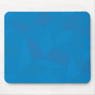 Blauwe, geometrische, koele, unieke, trendy illust muismat