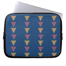 Blauwe geometrische laptophoes