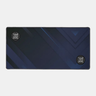 Blauwe Geometrische Professionele Bureaumat Muisma