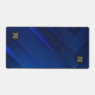 Blauwe Geometrische Professionele Bureaumat Muisma